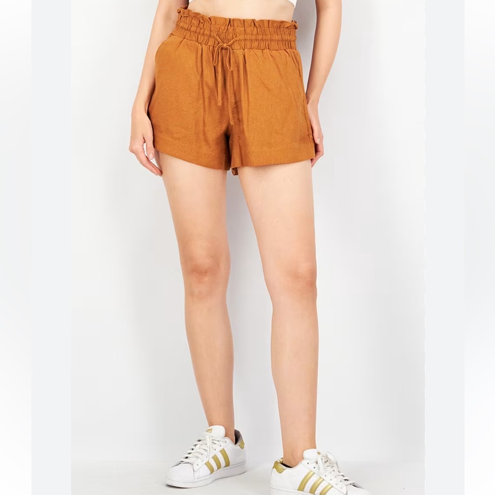 A New Day Regular Fit Textured Basic Short, Brown